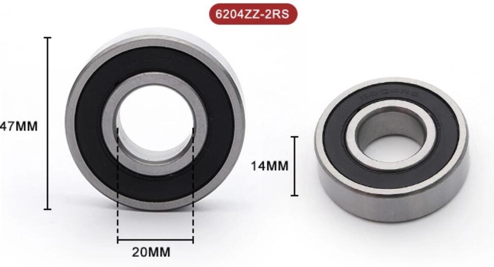 6204 bearing dimensions