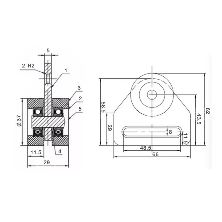 Curtain Roller for Truck Dimension 